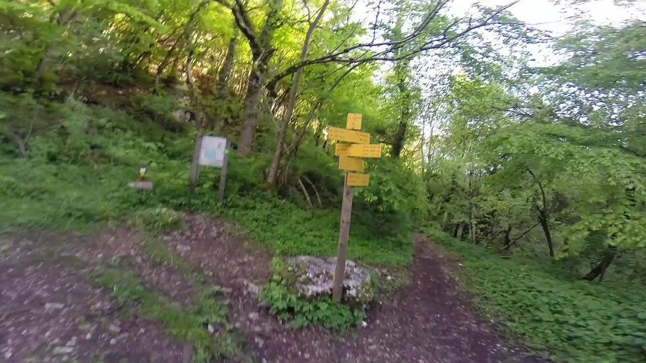 randonée montée col  saint michel par voie romaine depuis saint sulpice massif de l épine jura savoie france
