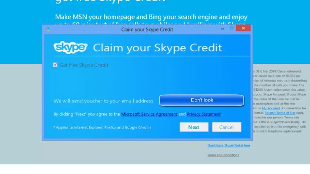How to get $2 of free skype credit in a minute. Offer expires soon