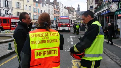Feu d'appartement au centre-ville de Fontainebleau