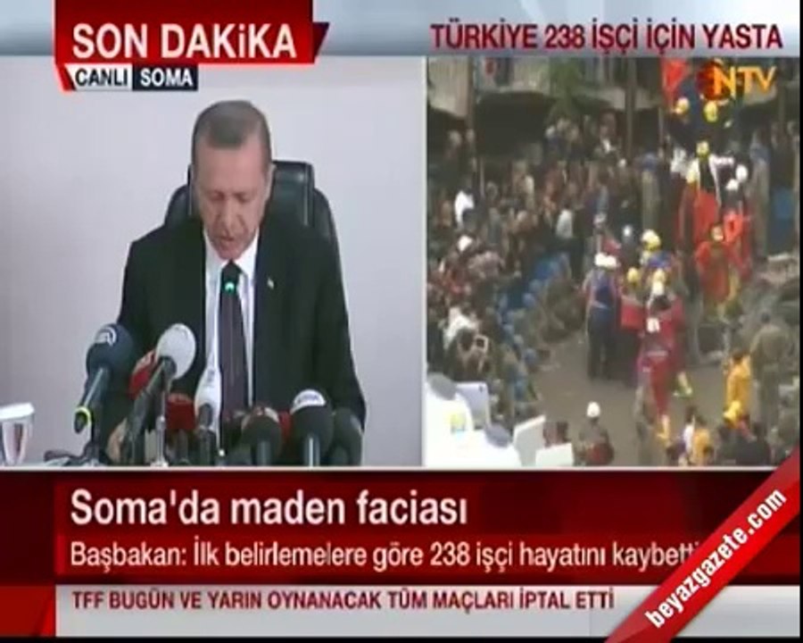 Başbakan Erdoğan  Manisa Soma Açıklaması