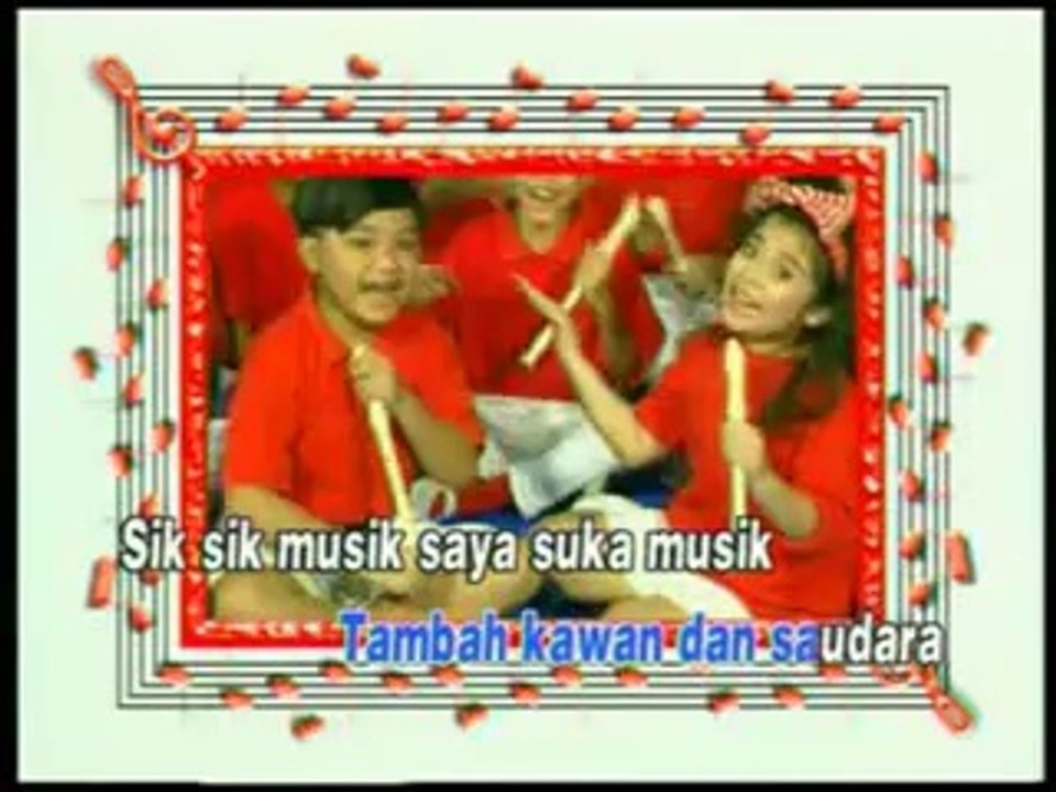 AKU SUKA MUSIK saskia & geofanny @ lagu anak anak