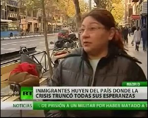 Los inmigrantes huyen de España por la crisis