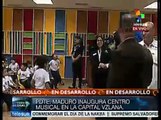 Venezuela: inaugura pdte. Maduro el Centro Musical en Corpoelec