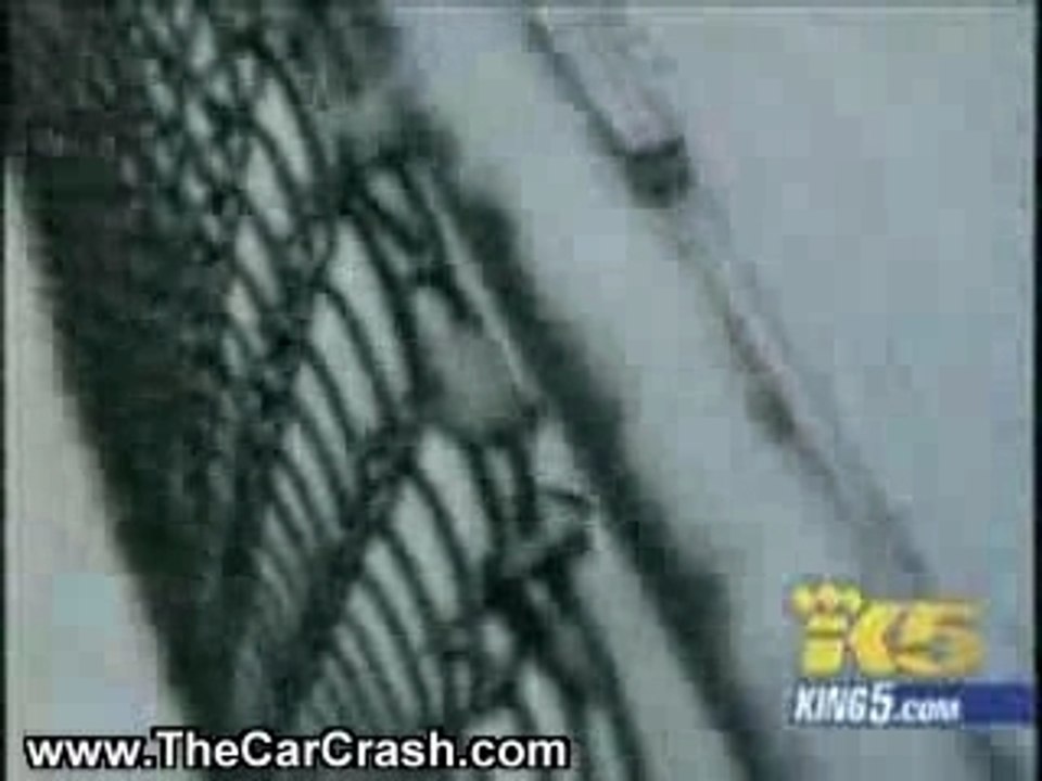 Cars Sliding Down Hill and Crashing