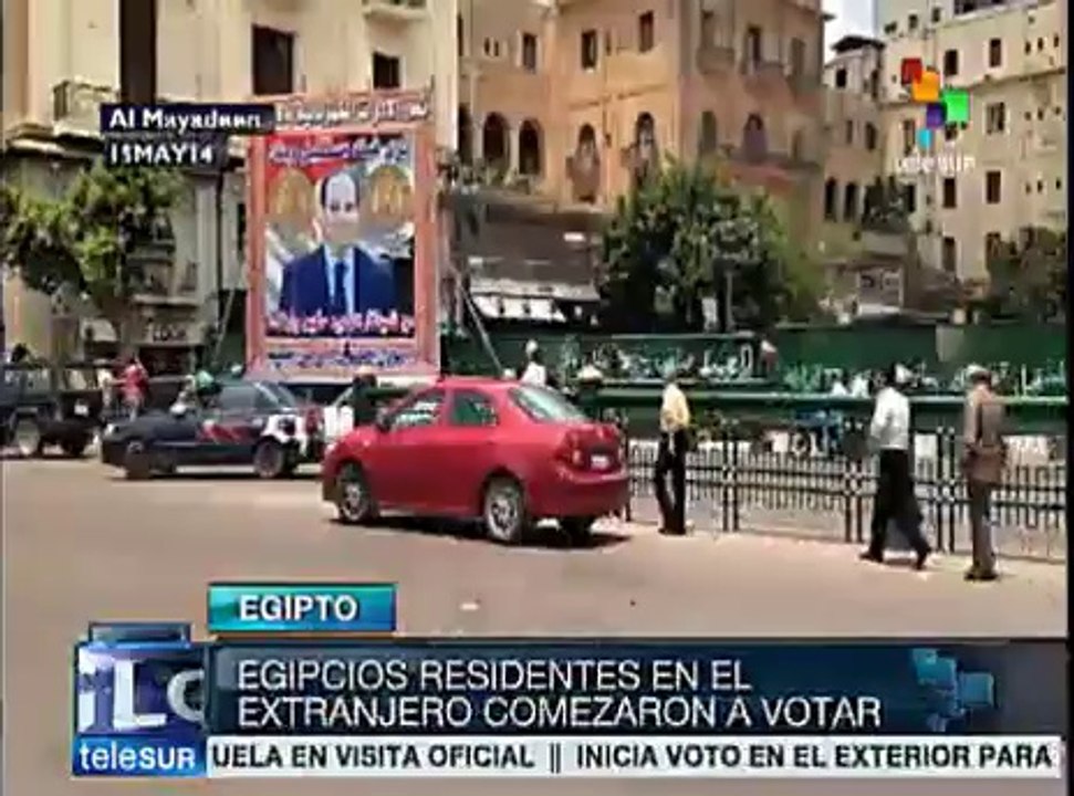 Egipcios en el extranjero comienzan a votar en comicios presidenciales