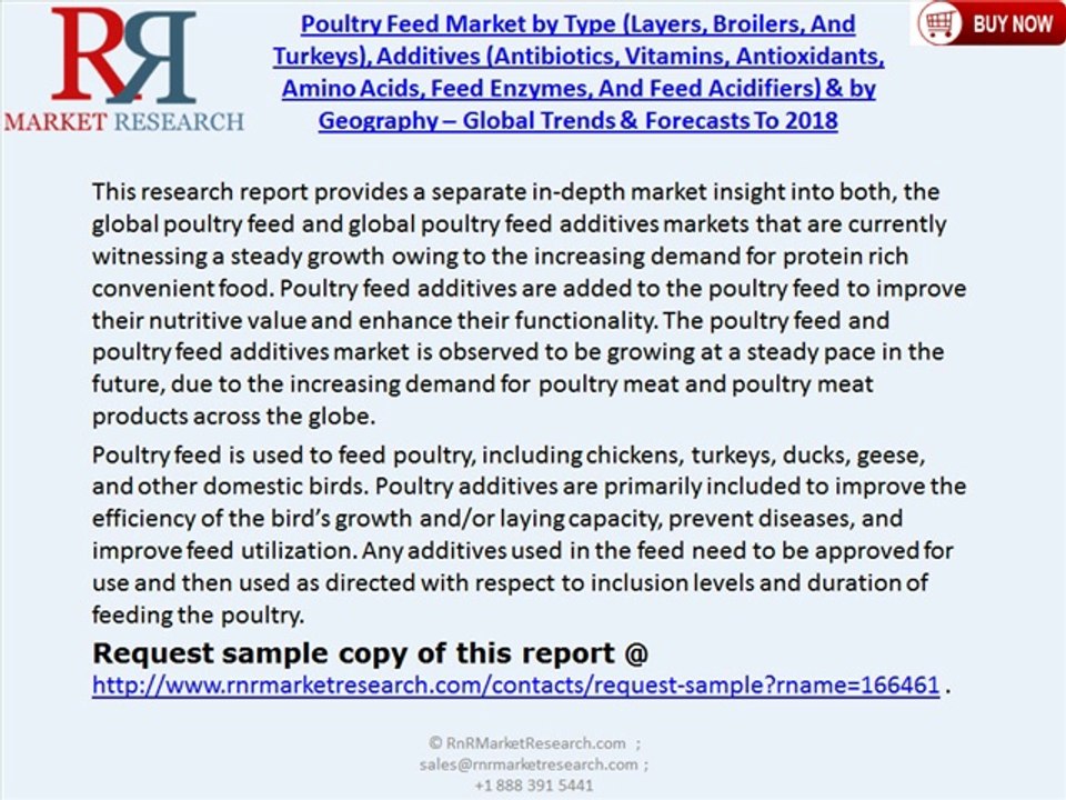Global Poultry Feed Market Analysis and Forecast to 2018