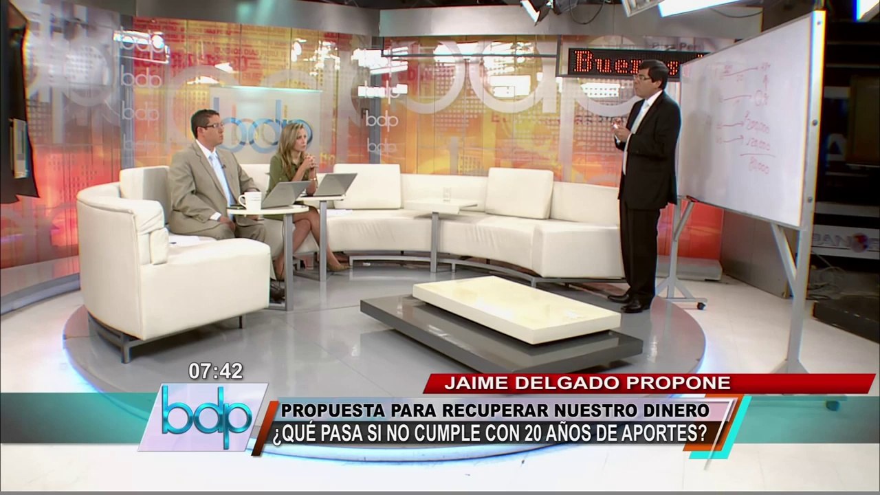 Jaime Delgado explica propuesta para retiro de dinero de la ONP