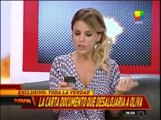 Pronto.com.ar Carta documento Rocío Oliva