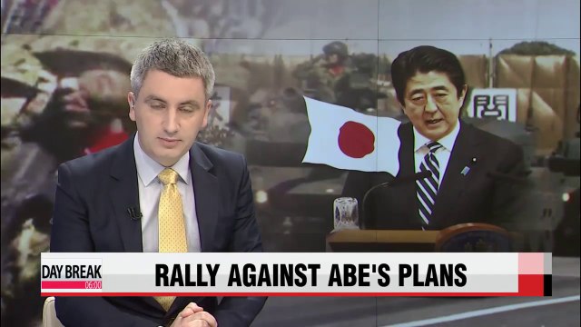 Japanese protest Abe's collective self-defense plan