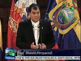 Pdte. Correa destaca progresos sociales en Chile