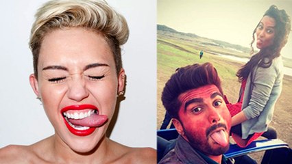 Are Arjun Kapoor Sonakshi Sinha Copying Miley Cyrus??