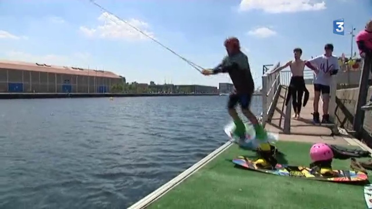 Le Havre : initiation au wakeboard bassin P. Vatine