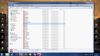 Autocad Yeni Hatch (tarama) Pattern Eklemek