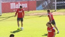 Diego Costa preparado para jugar el partido que decidirá la Liga frente al Barcelona