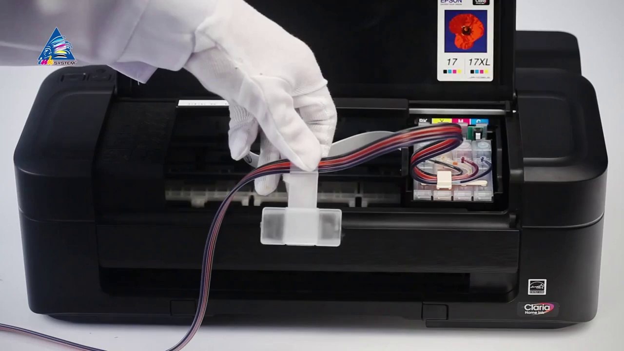 Установка СНПЧ на принтер Epson Expression Home XP-33