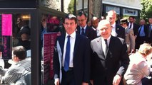 Manuel Valls et Bernard Cazeneuve à la Poterne