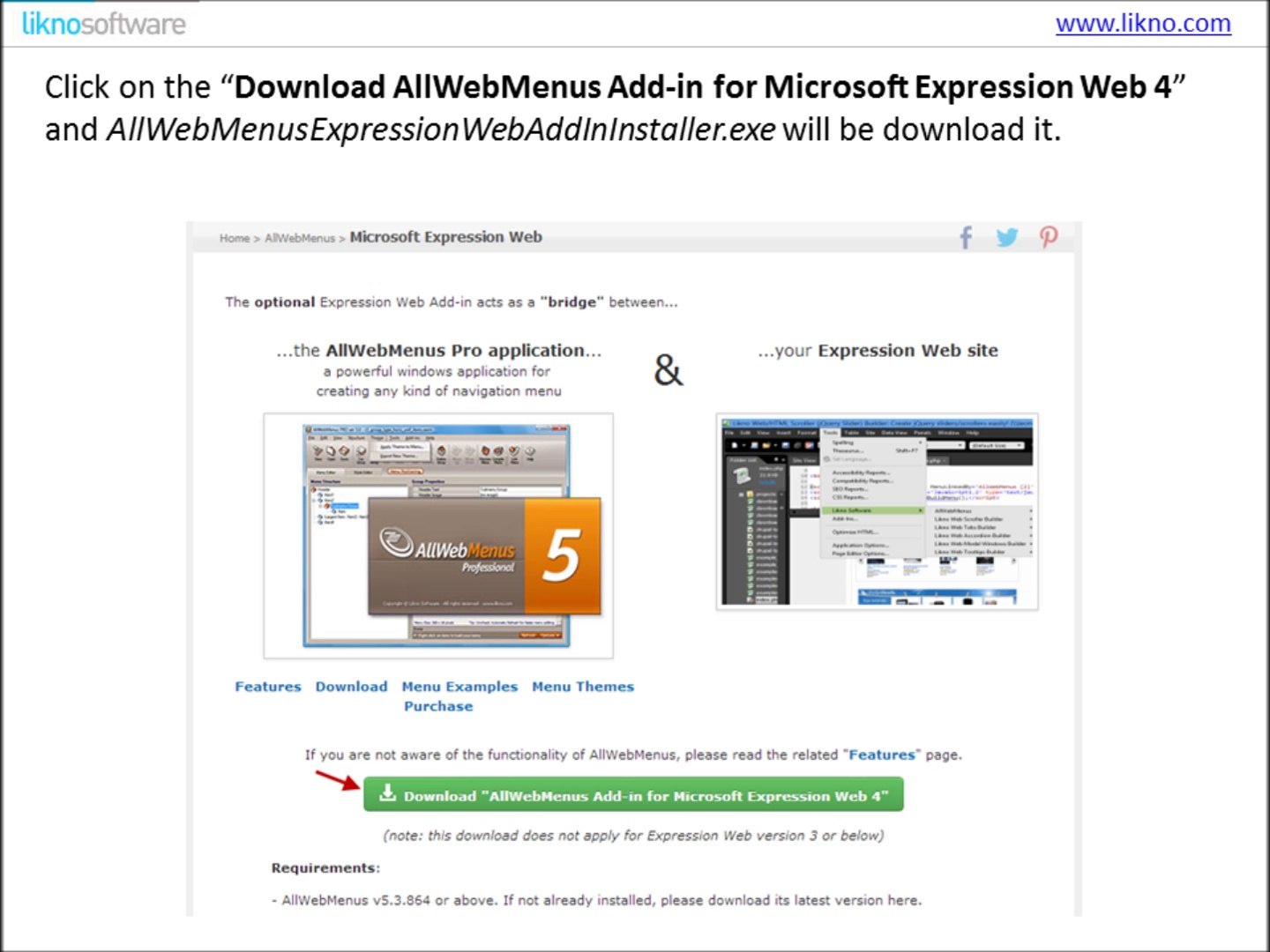 ⁣How to download, install, use Microsoft Expression Web Addin for AllWebMenus Pro