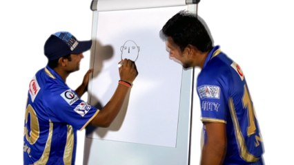 RR ART: Rahul Tewatia draws Ankit Sharma