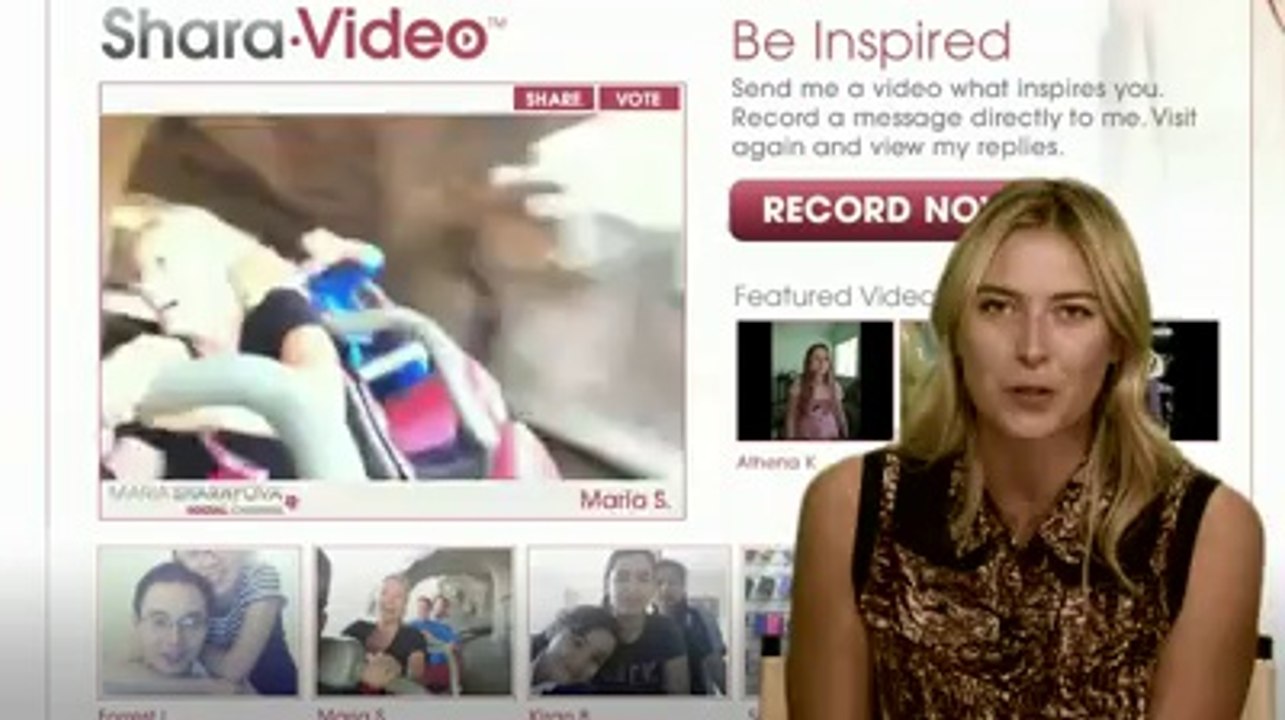 Maria Sharapova talking