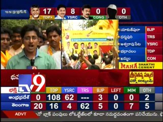 TDP activists celebrate as Chandrababu set to be AP CM
