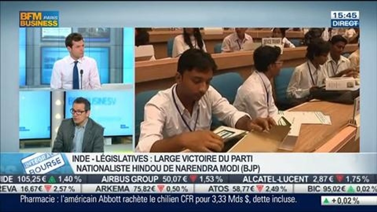 Inde: résultats officiels des législatives, quelles répercussions pour l’économie ?:  Eric Mookherjee, dans Intégrale Bourse – 16/05
