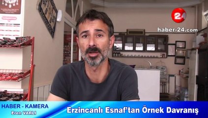 Erzincanlı Esnaf’tan Örnek Davranış