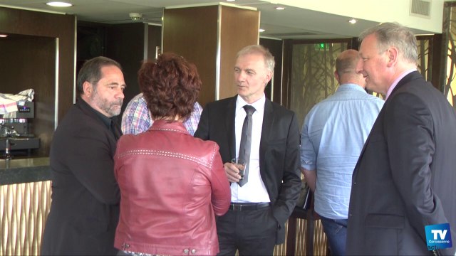 La Tête de liste de Debout la France pour le Grand Sud-Ouest, Pascal Lesellier en visite ce Vendredi 16 mai à Carcassonne :