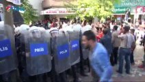 Soma'da protestoya polis müdahalesi