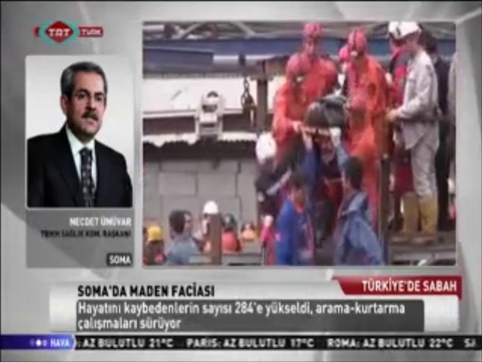 Prof.Dr.Necdet ÜNÜVAR, TRT Türk Kanalına Soma Maden Kazası hakkında güncel bilgiler verdi. 16.05.2014 07:30