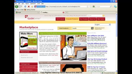 Click Bank and Amazon