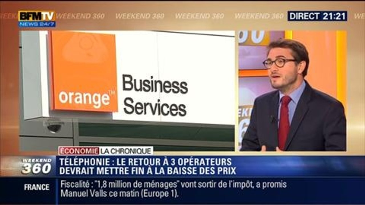 L'Éco du soir: Fusion entre Orange et Bouygues: Un retour à trois opérateurs risque de mettre fin à la baisse des prix - 16/05