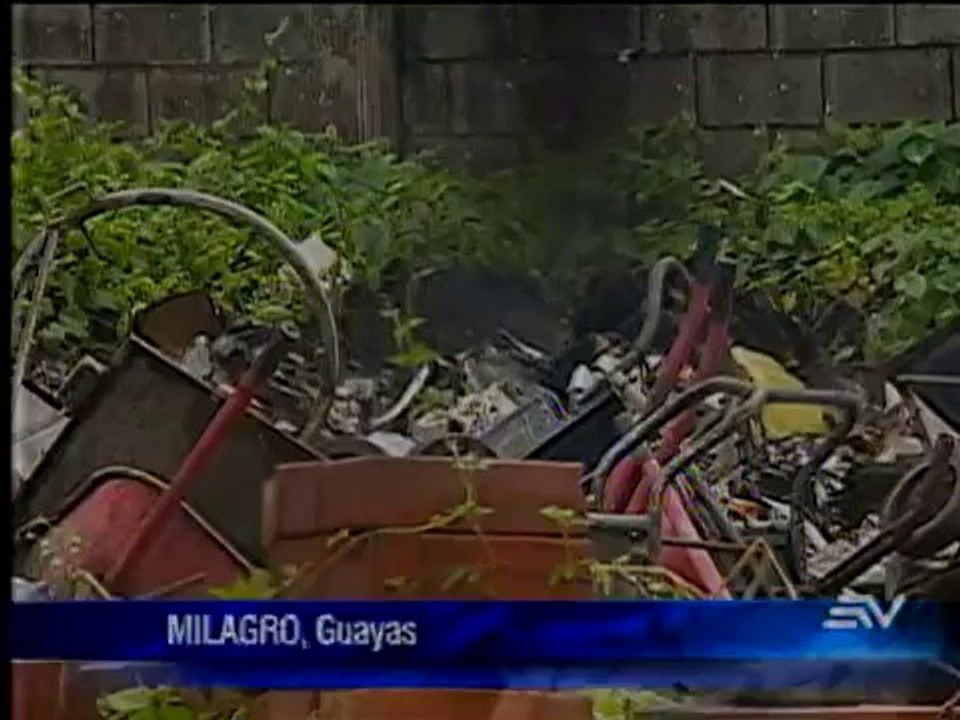 Destrucción documentos en Milagro