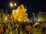 Le RC Lens en Ligue 1 : des milliers de supporters envahissent le centre-ville