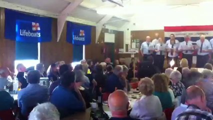RNLI fund raiser in village hall.