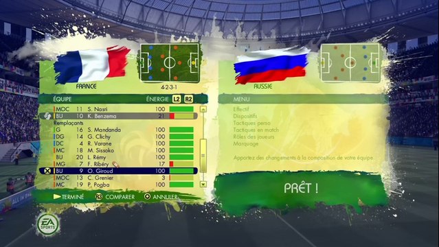 Coupe du Monde de la FIFA, Brésil 2014 - Différents matchs du mode Coupe Du Monde