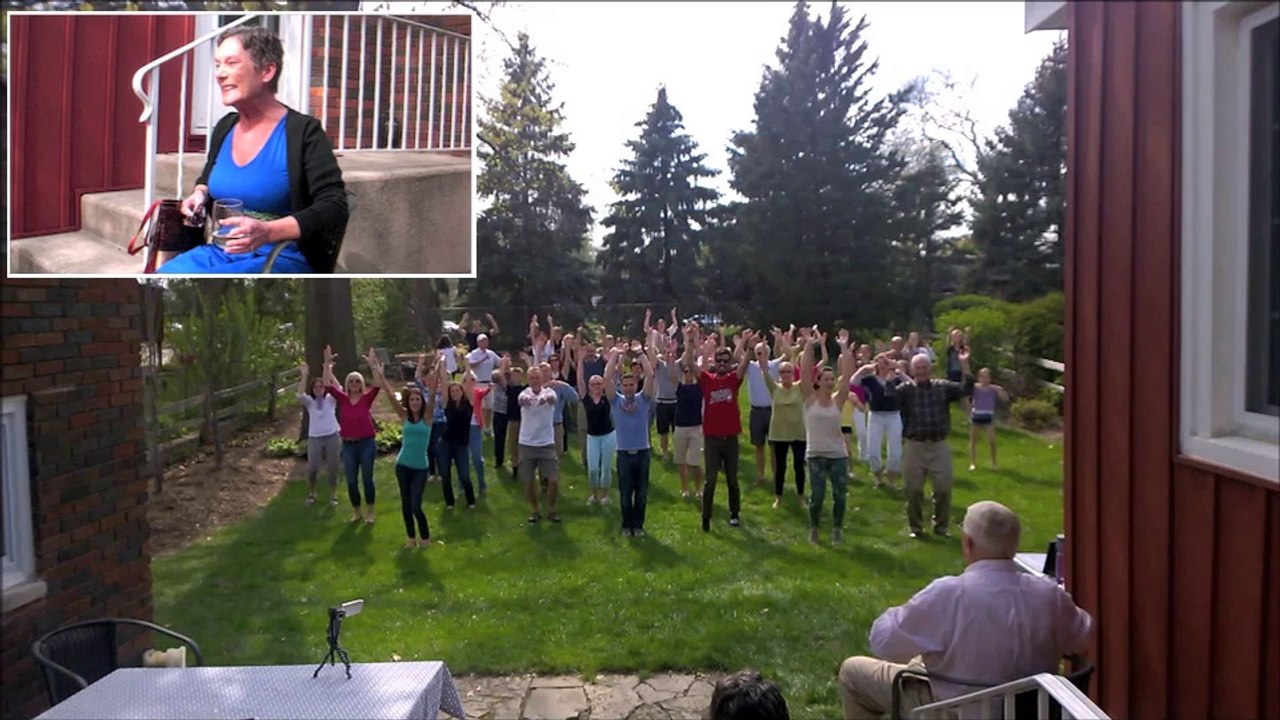 Flahs Mob pour Amy (Cancer de l'ovaire)