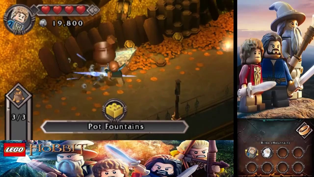 LEGO The Hobbit (3DS) Walkthrough Finale - Smaug's Lair & Thorin's ...