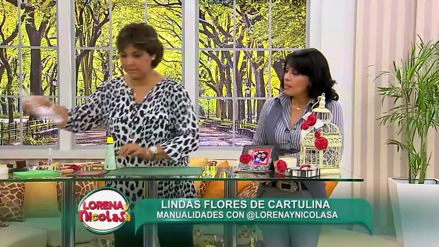 Lorena y Nicolasa: sepa cómo hacer decorativas rosas de cartulina
