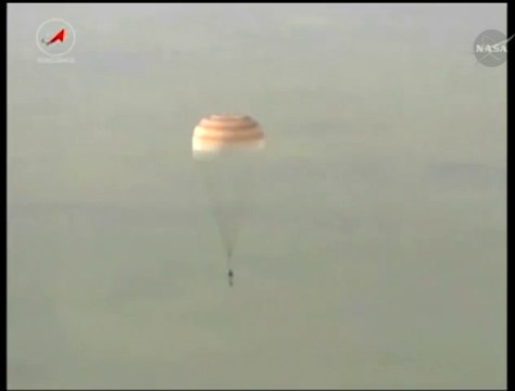 [ISS] Soyuz TMA-11M Touches Down in Kazakhstan After 6 Month Mission to ISS