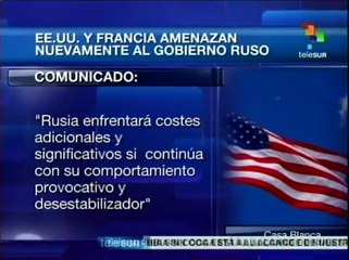 Obama y Hollande amenazan a Rusia con más sanciones