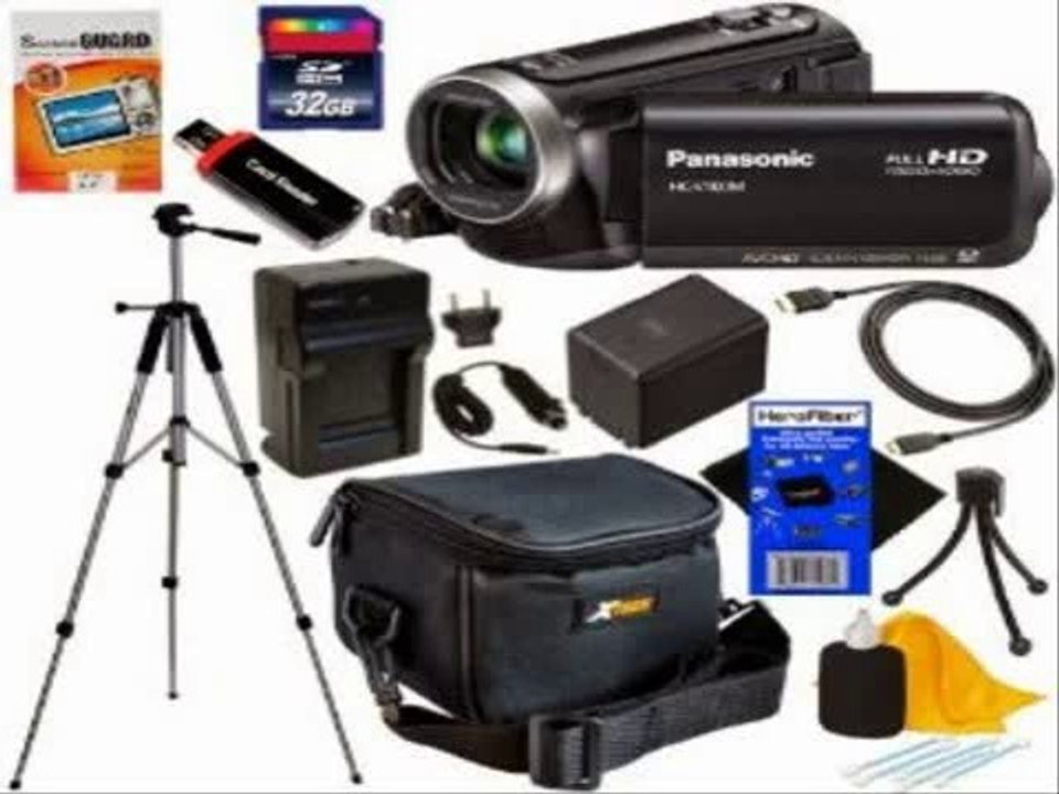 Panasonic V100M 42x Intelligent Zoom SD Camcorder with 16GB Built in Memory