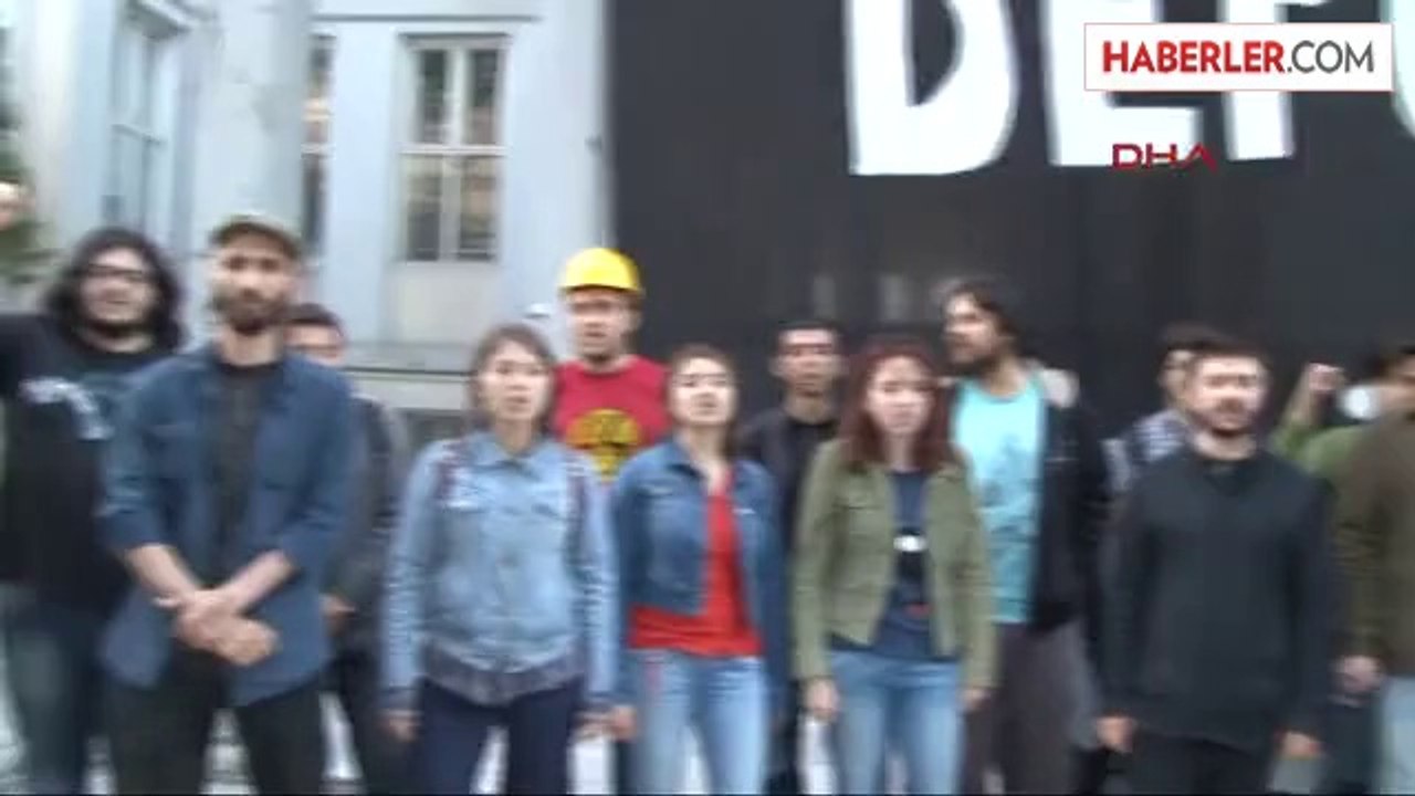 Mimar Sinan Güzel Sanatlar Üniversitesi'nde 'İtü'ye Destek Eylemi