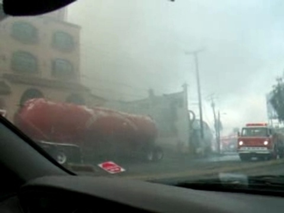 The aftermath of a huge fire in Tijuana