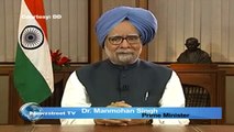 Prime Minister Dr. Manmohan Singh addressed the nation on Doordarshan, Singh demits his office on May 17