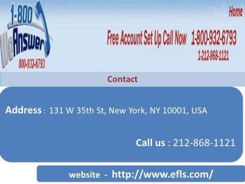 1-800 We Answer : Business and Live Operator Answering Service