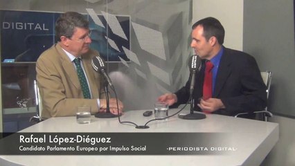 Rafael López-Diéguez, candidato al Parlamento Europeo por Impulso Social. 16-5-2014