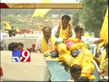 Balakrishna conducts thanksgiving rally in Hindupur