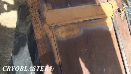 Décapage cryogénique bois merisier