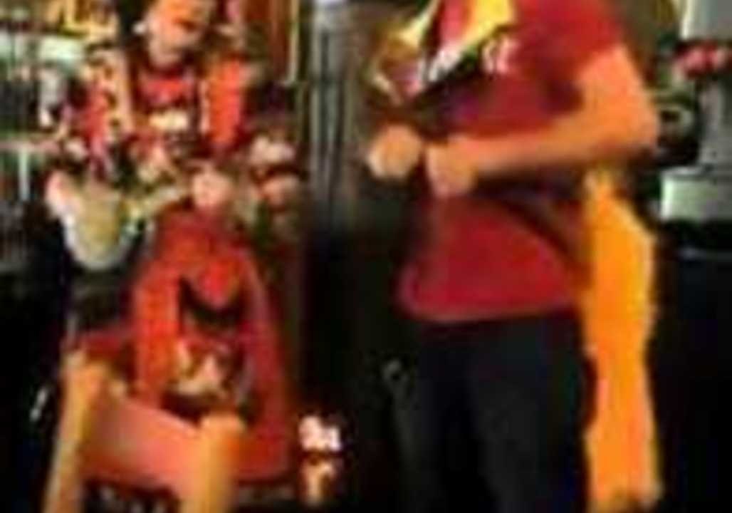 Man Enjoys 'Doing the Chicken Dance'