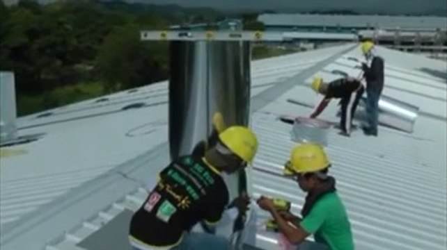 Atölye de Sky Tunnel ( gün ışığı aydınlatma sistemleri)